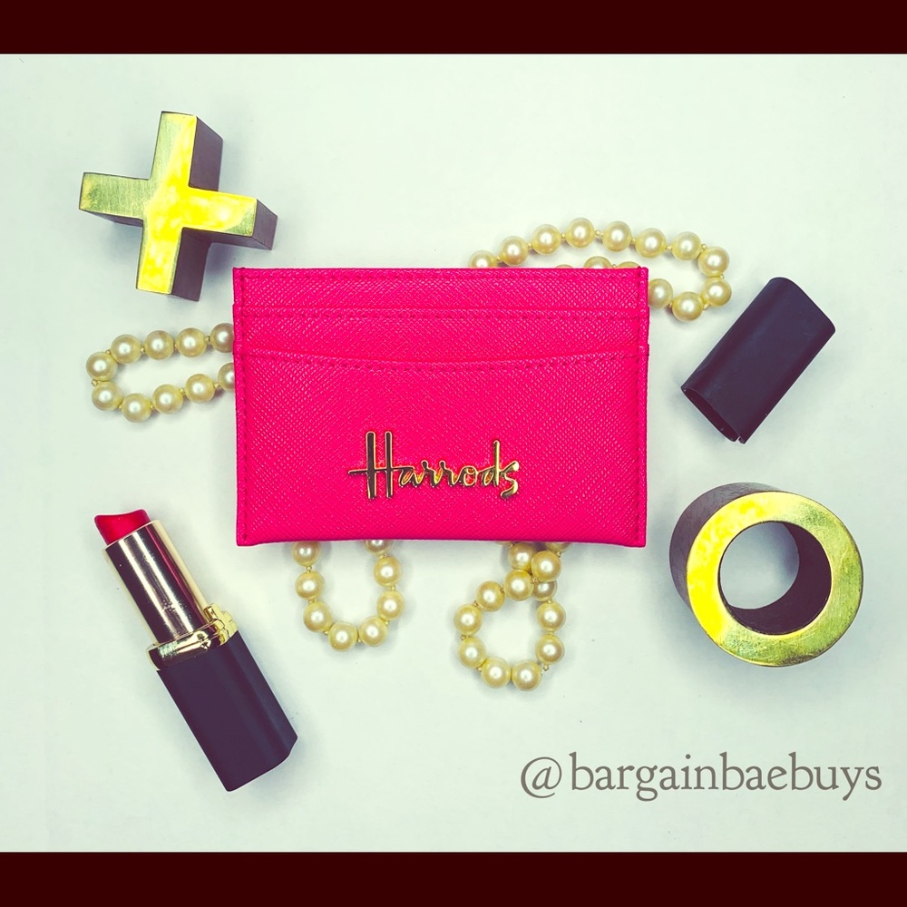 Harrods Hot Pink Card Holder